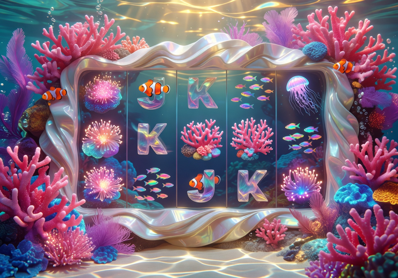 Coral Kingdom slot preview with bright pink coral